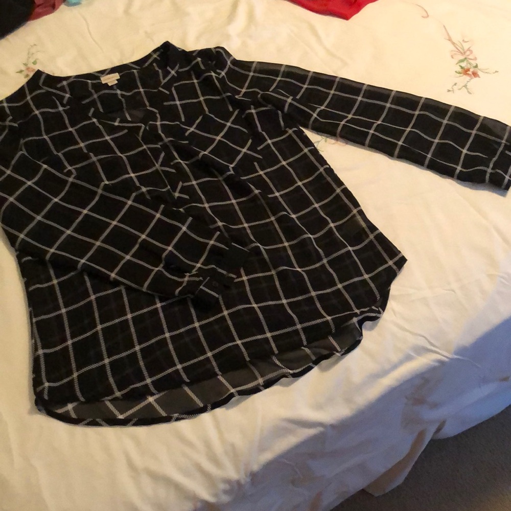 Merano transparant striped blouse